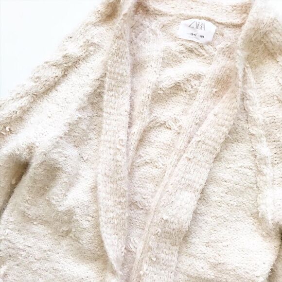 Zara thick knit open front cardigan VGUC 13-14Y - Picture 2 of 5